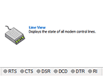 Displaying the Status of Serial (Modem) Control Lines