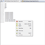 Displaying Monitored Data in a Serial Console