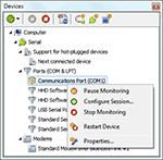 Serial Ports and Devices Monitoring